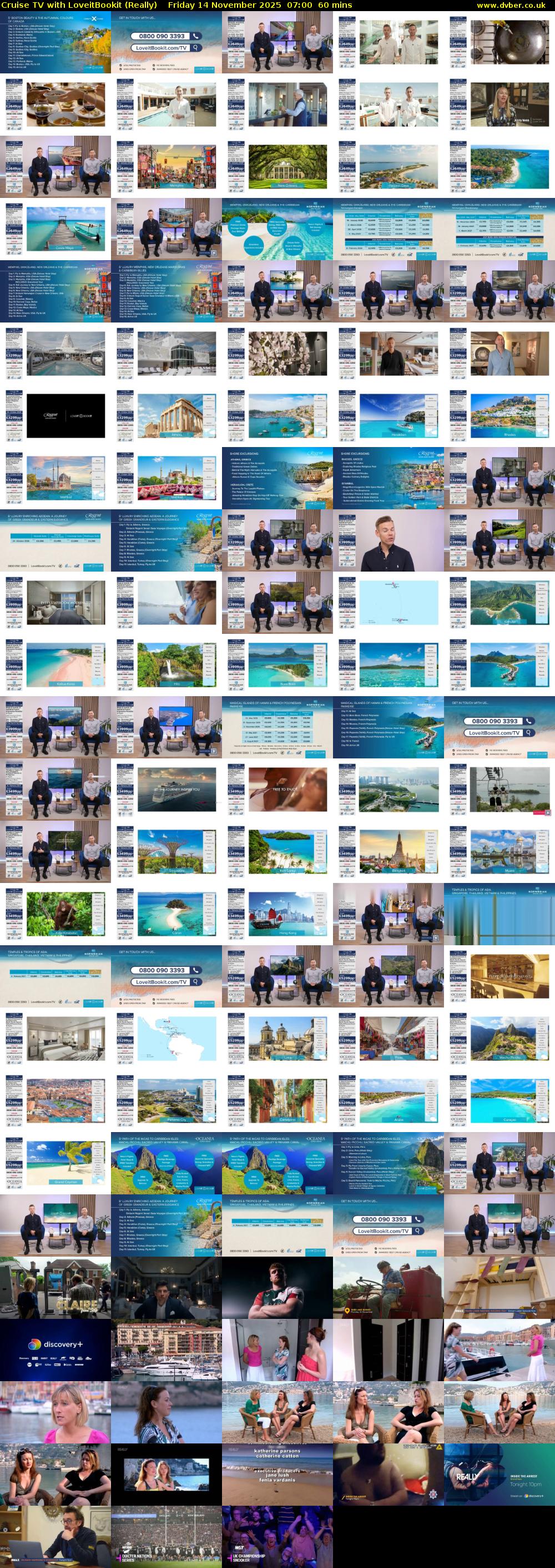 Cruise TV with LoveitBookit (Really) Friday 14 November 2025 07:00 - 08:00