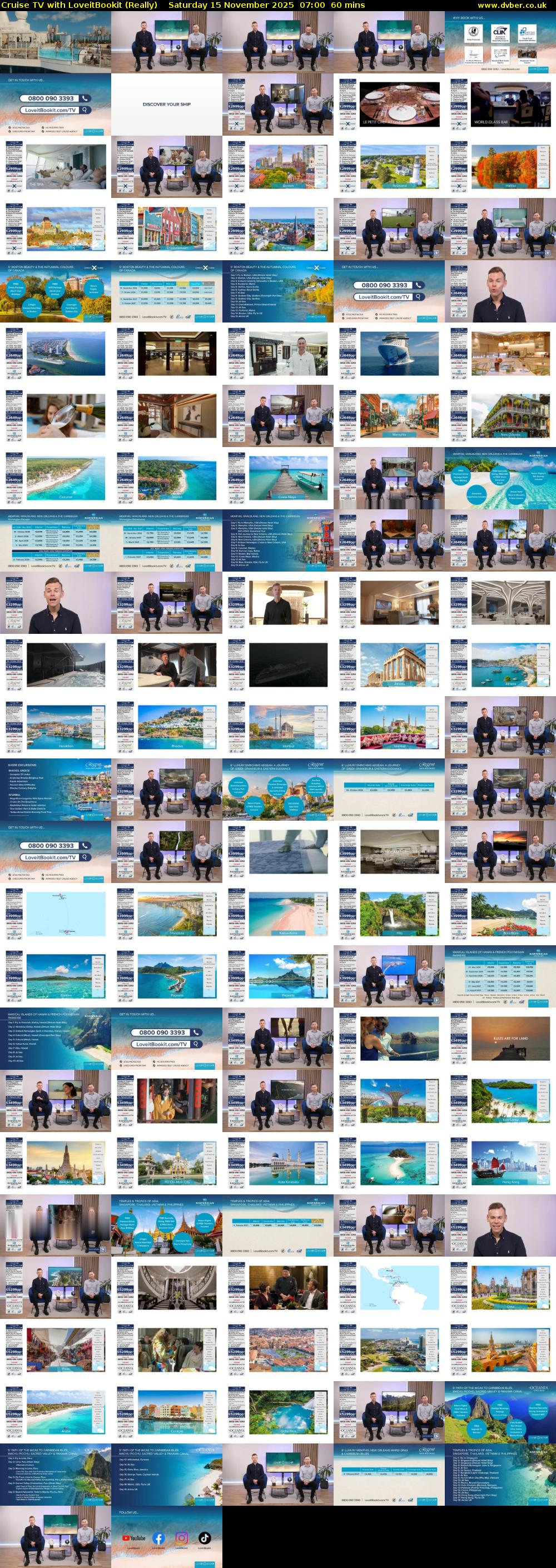 Cruise TV with LoveitBookit (Really) Saturday 15 November 2025 07:00 - 08:00