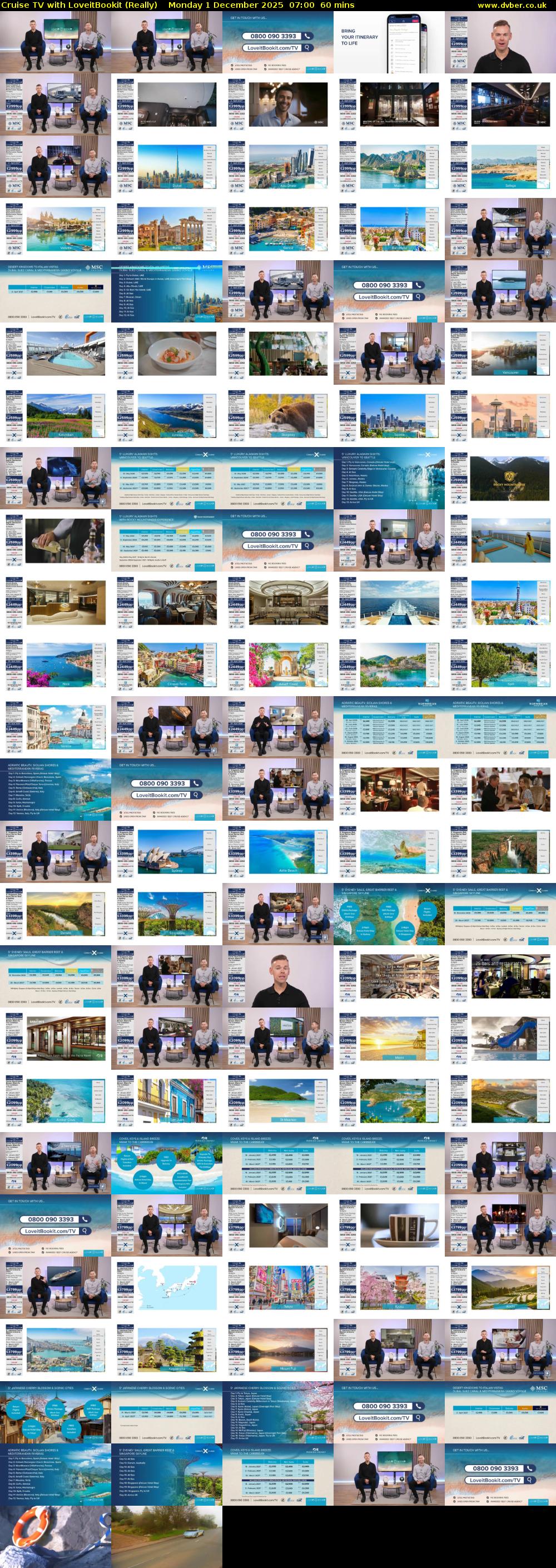 Cruise TV with LoveitBookit (Really) Monday 1 December 2025 07:00 - 08:00