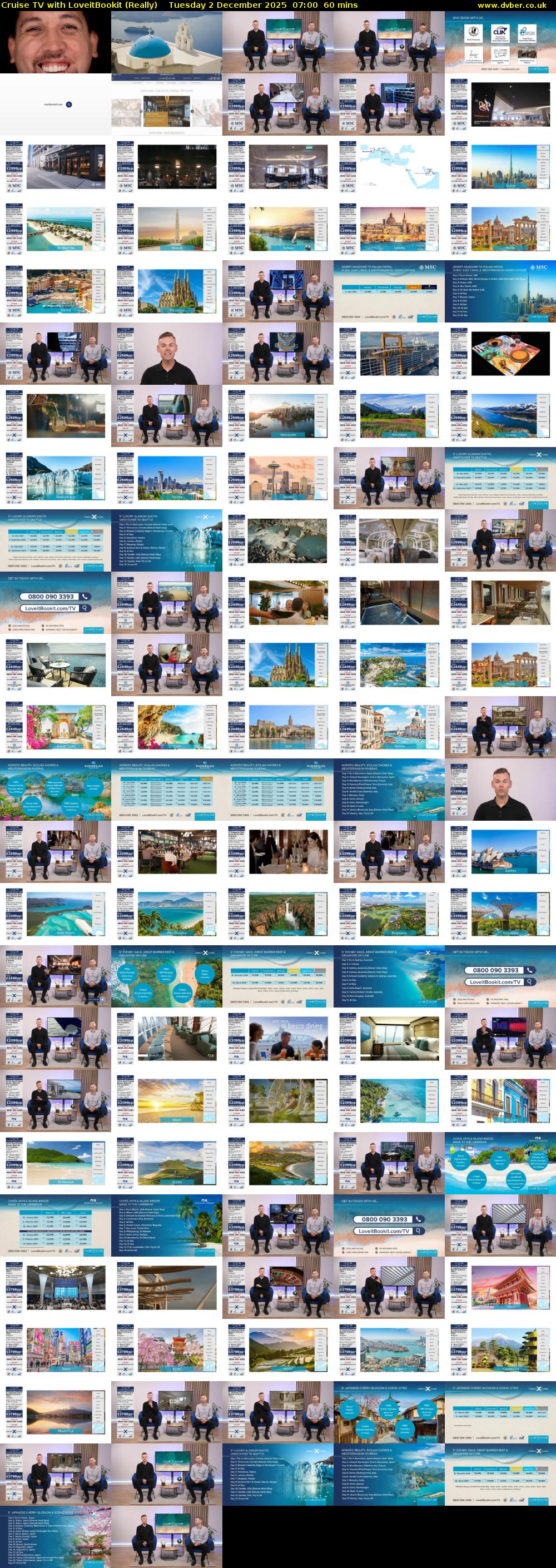 Cruise TV with LoveitBookit (Really) Tuesday 2 December 2025 07:00 - 08:00