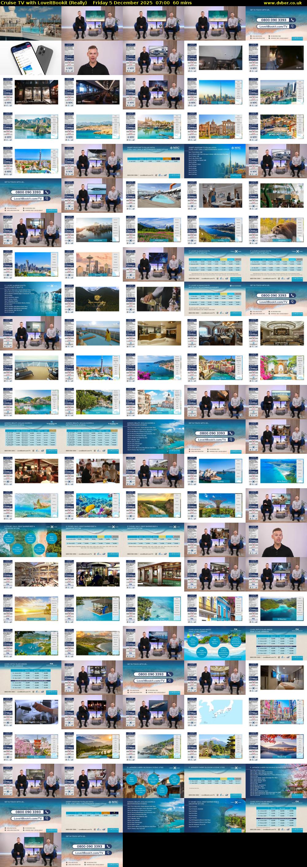 Cruise TV with LoveitBookit (Really) Friday 5 December 2025 07:00 - 08:00