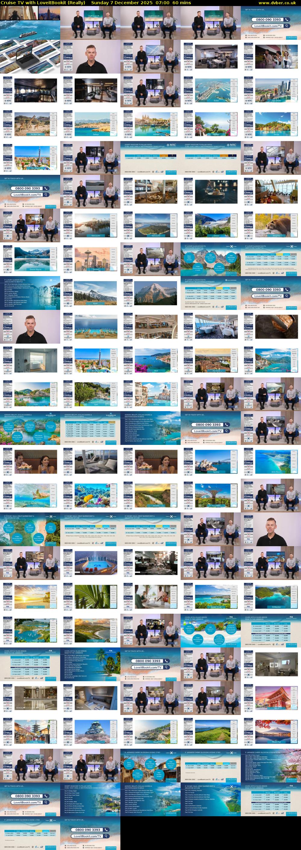 Cruise TV with LoveitBookit (Really) Sunday 7 December 2025 07:00 - 08:00