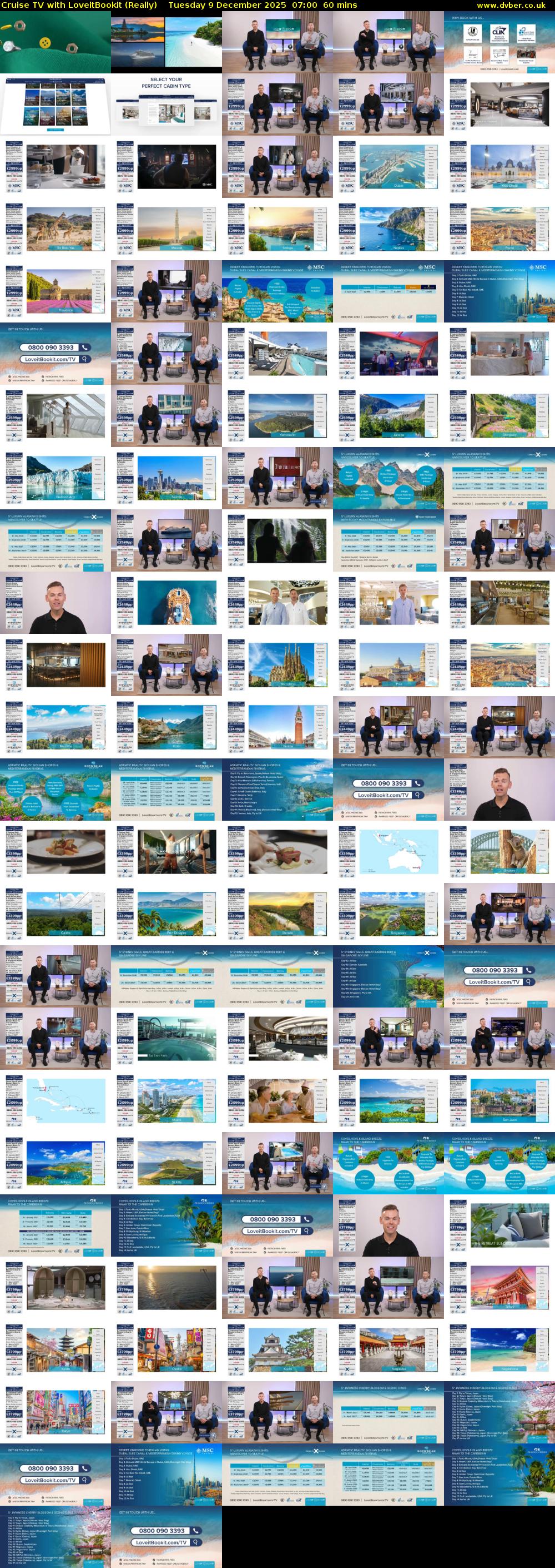 Cruise TV with LoveitBookit (Really) Tuesday 9 December 2025 07:00 - 08:00