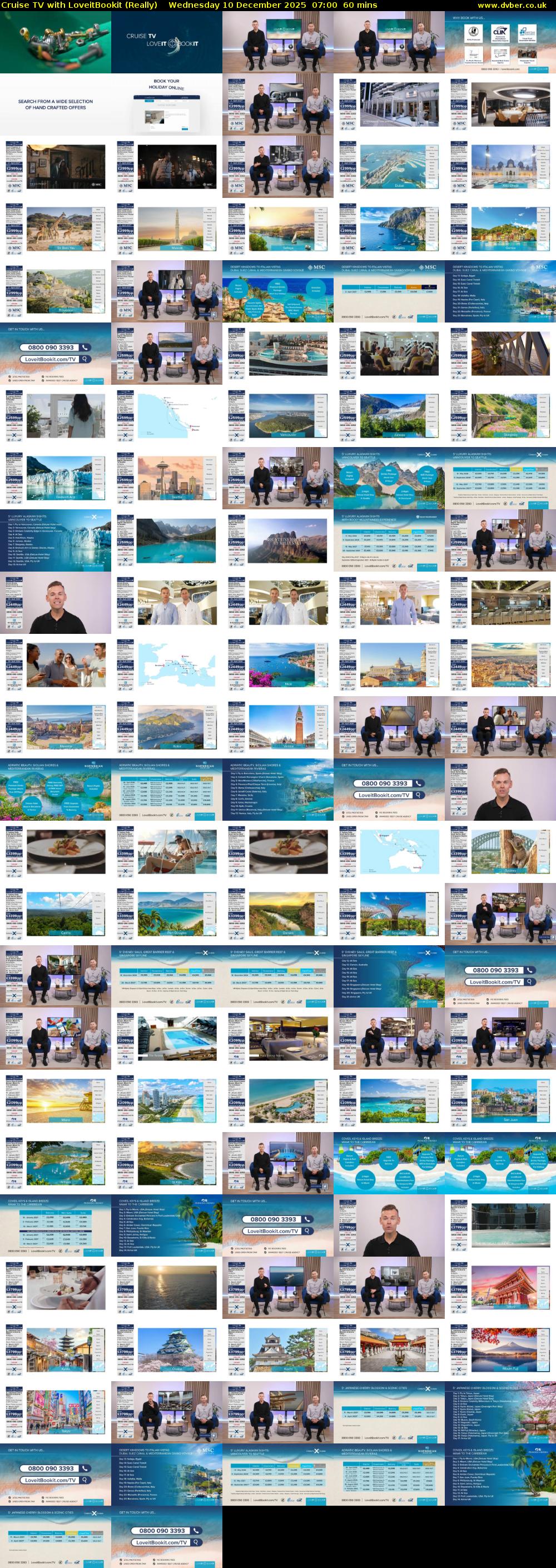 Cruise TV with LoveitBookit (Really) Wednesday 10 December 2025 07:00 - 08:00