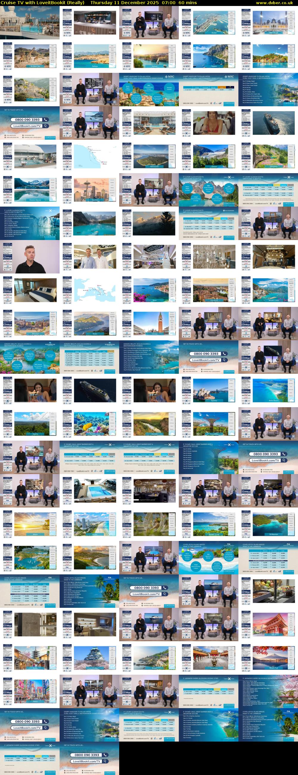 Cruise TV with LoveitBookit (Really) Thursday 11 December 2025 07:00 - 08:00