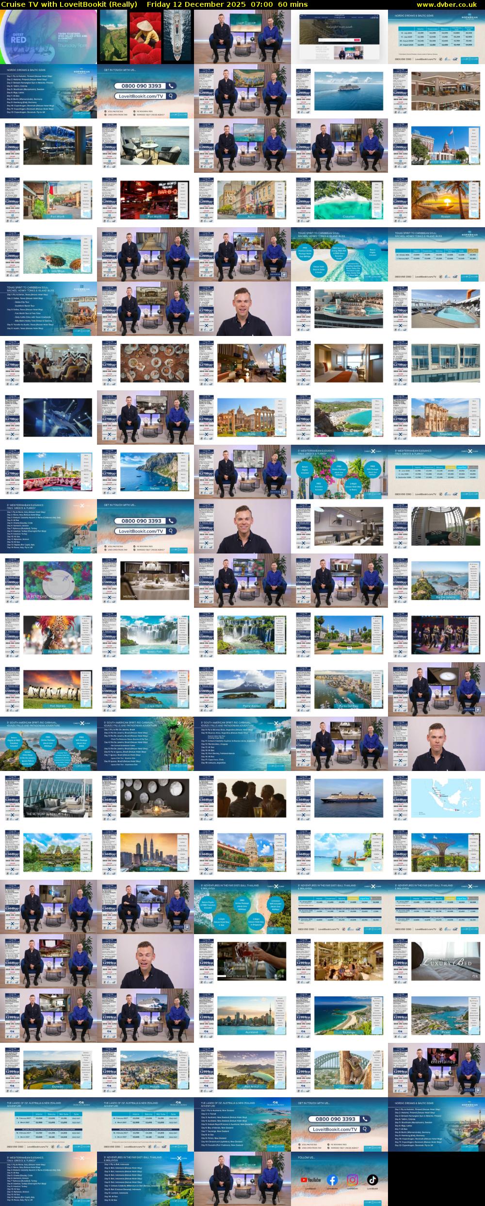 Cruise TV with LoveitBookit (Really) Friday 12 December 2025 07:00 - 08:00