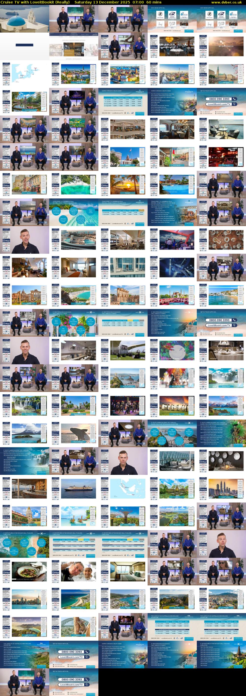 Cruise TV with LoveitBookit (Really) Saturday 13 December 2025 07:00 - 08:00