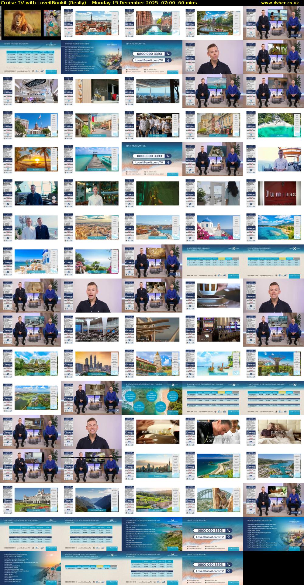 Cruise TV with LoveitBookit (Really) Monday 15 December 2025 07:00 - 08:00