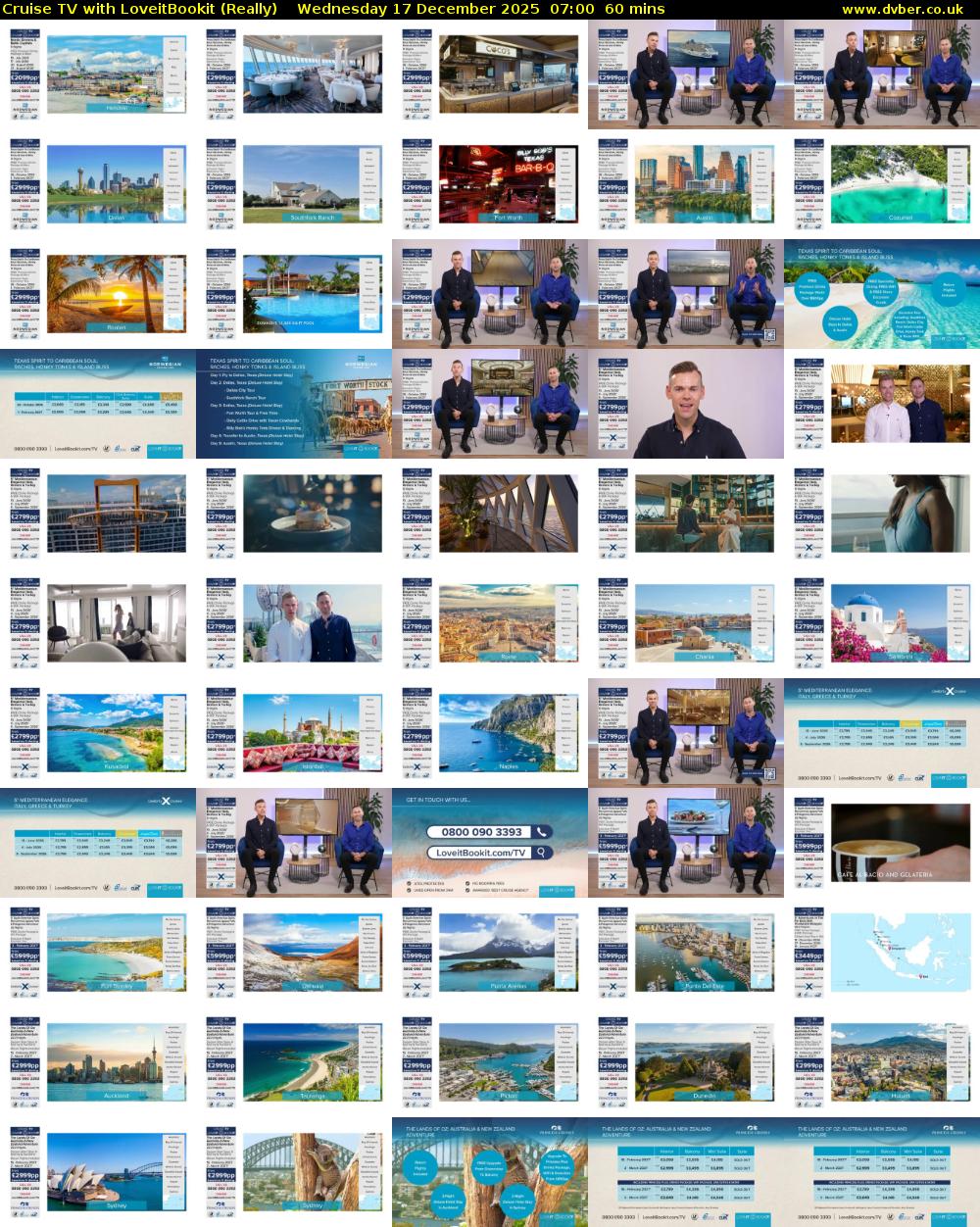 Cruise TV with LoveitBookit (Really) Wednesday 17 December 2025 07:00 - 08:00
