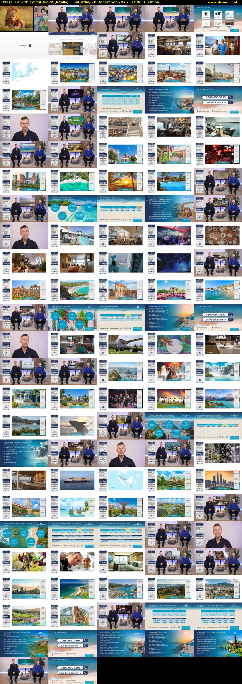 Cruise TV with LoveitBookit (Really) Saturday 20 December 2025 07:00 - 08:00