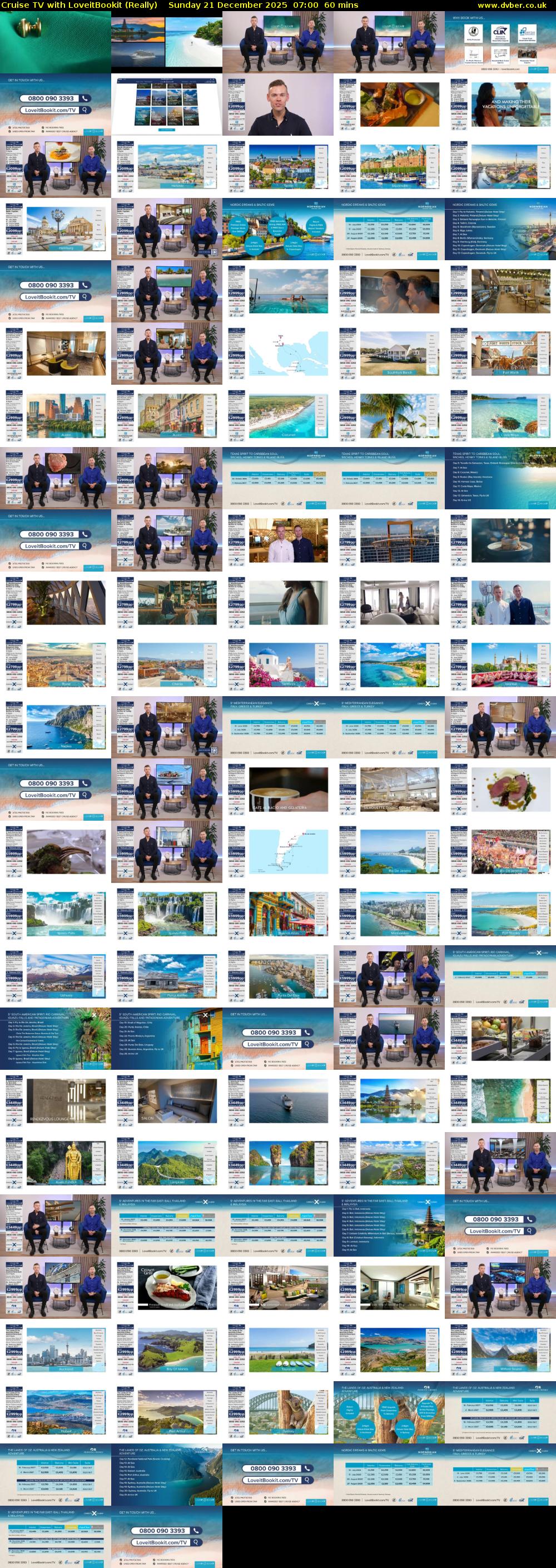 Cruise TV with LoveitBookit (Really) Sunday 21 December 2025 07:00 - 08:00