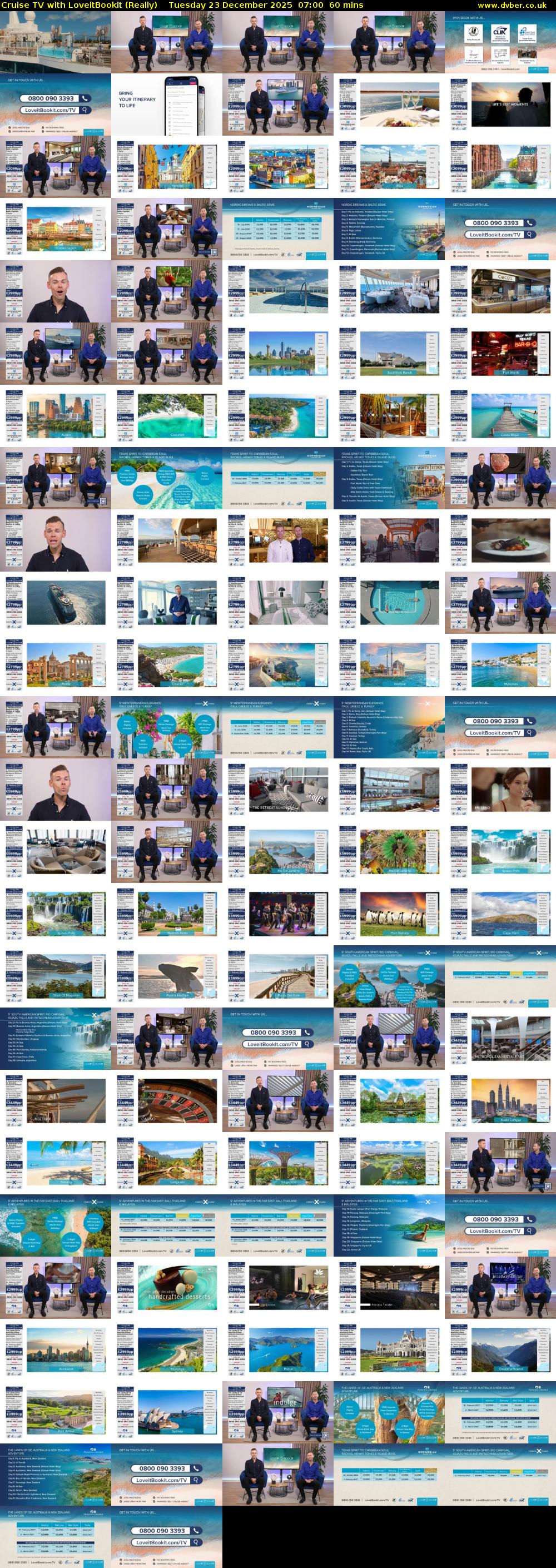 Cruise TV with LoveitBookit (Really) Tuesday 23 December 2025 07:00 - 08:00