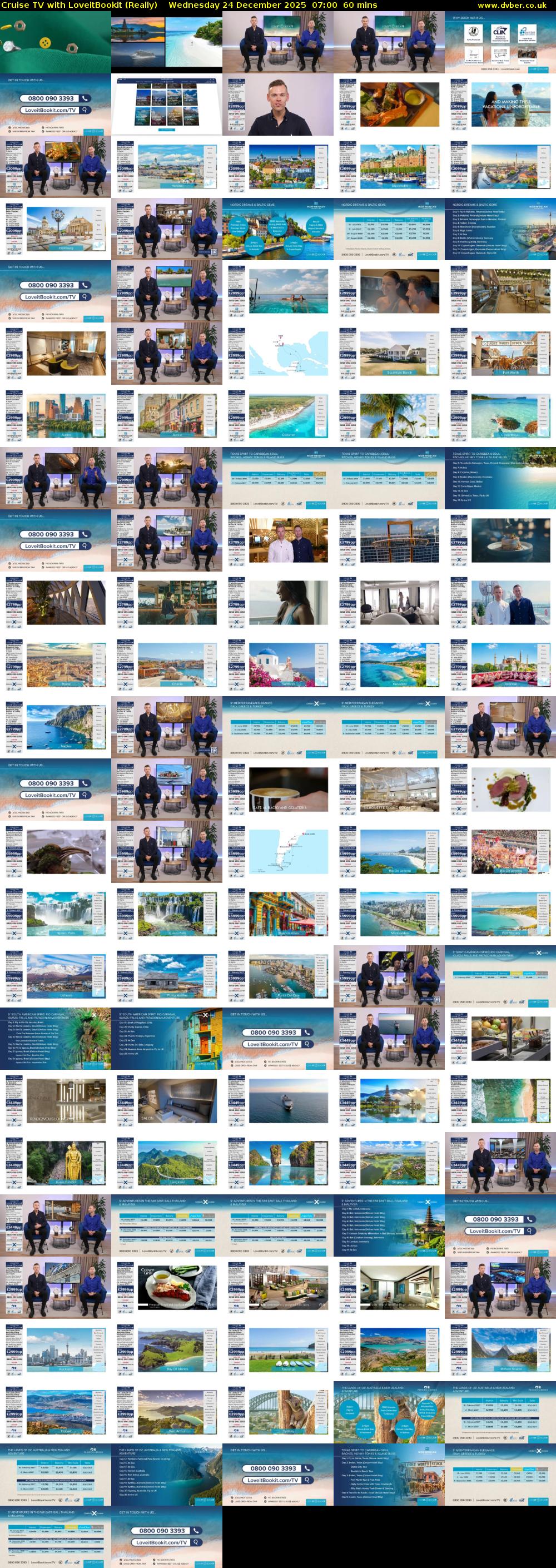 Cruise TV with LoveitBookit (Really) Wednesday 24 December 2025 07:00 - 08:00