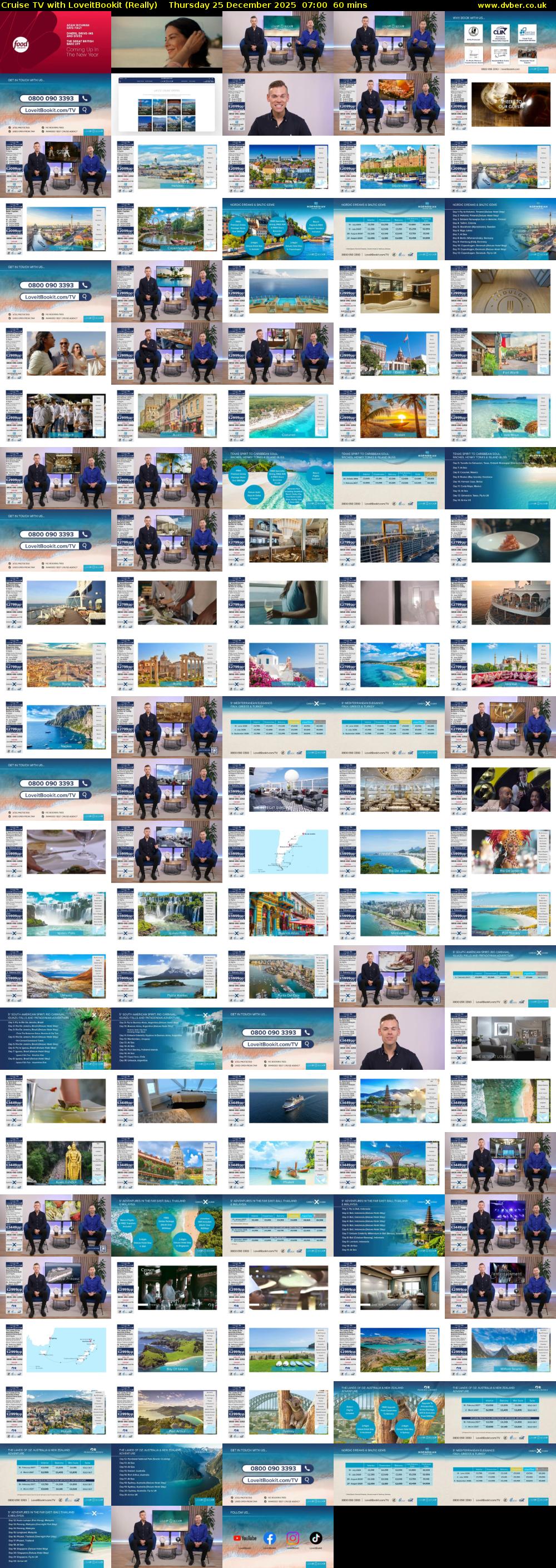 Cruise TV with LoveitBookit (Really) Thursday 25 December 2025 07:00 - 08:00