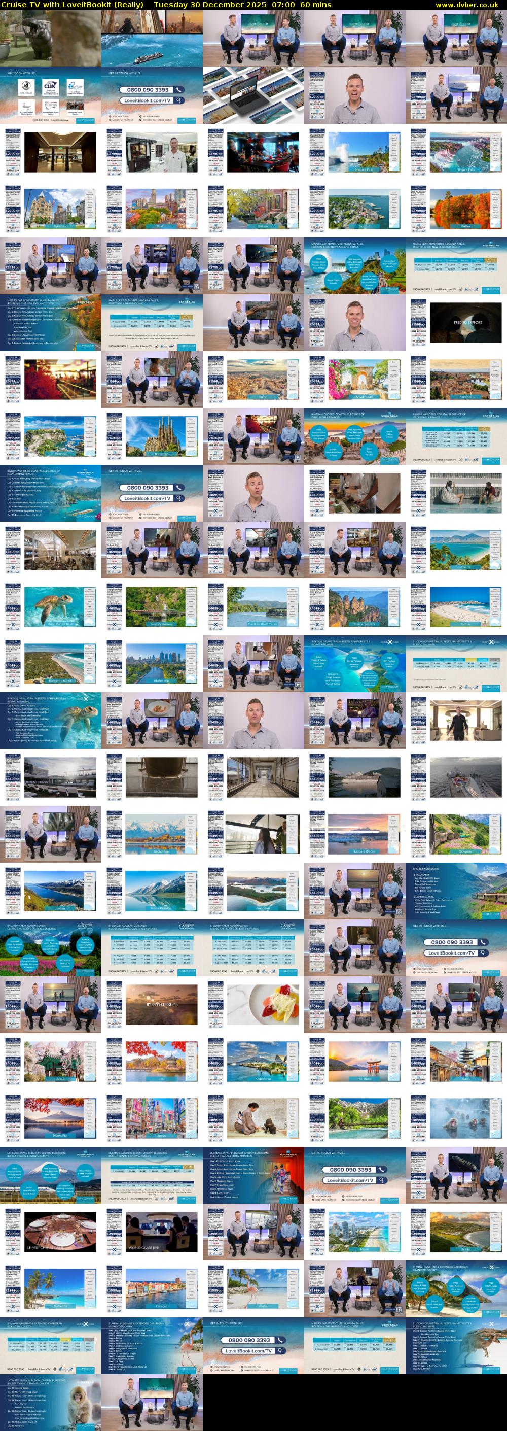 Cruise TV with LoveitBookit (Really) Tuesday 30 December 2025 07:00 - 08:00