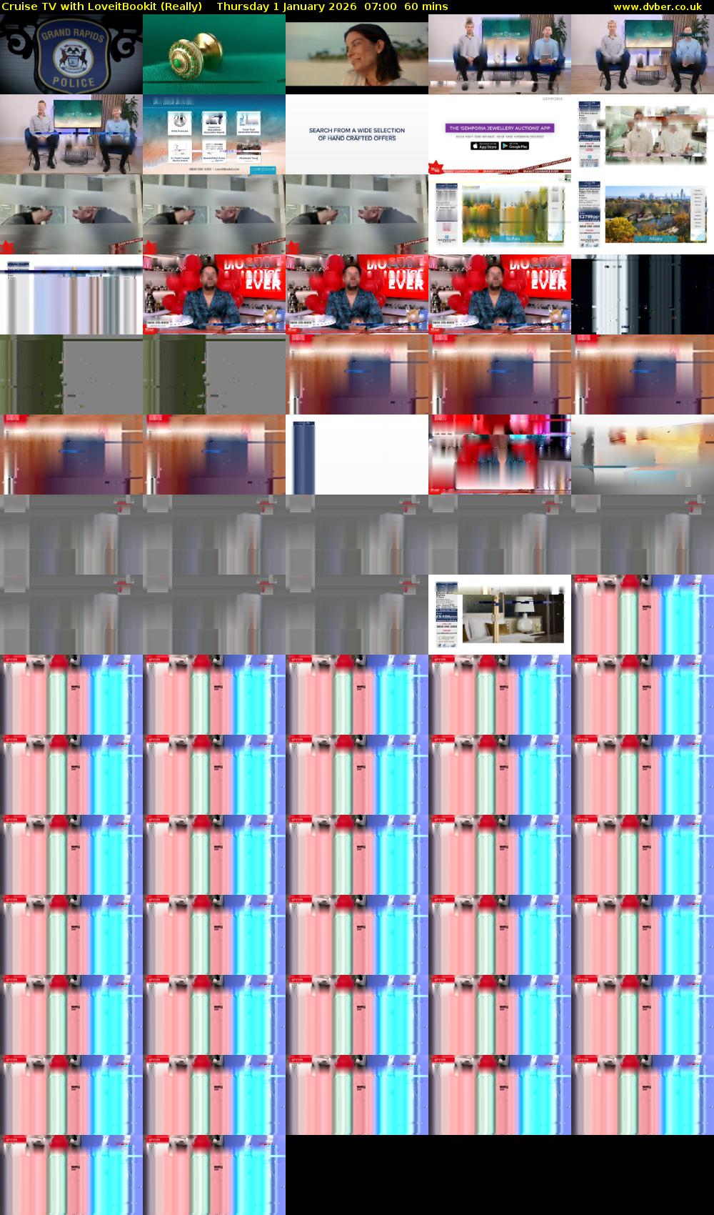 Cruise TV with LoveitBookit (Really) Thursday 1 January 2026 07:00 - 08:00