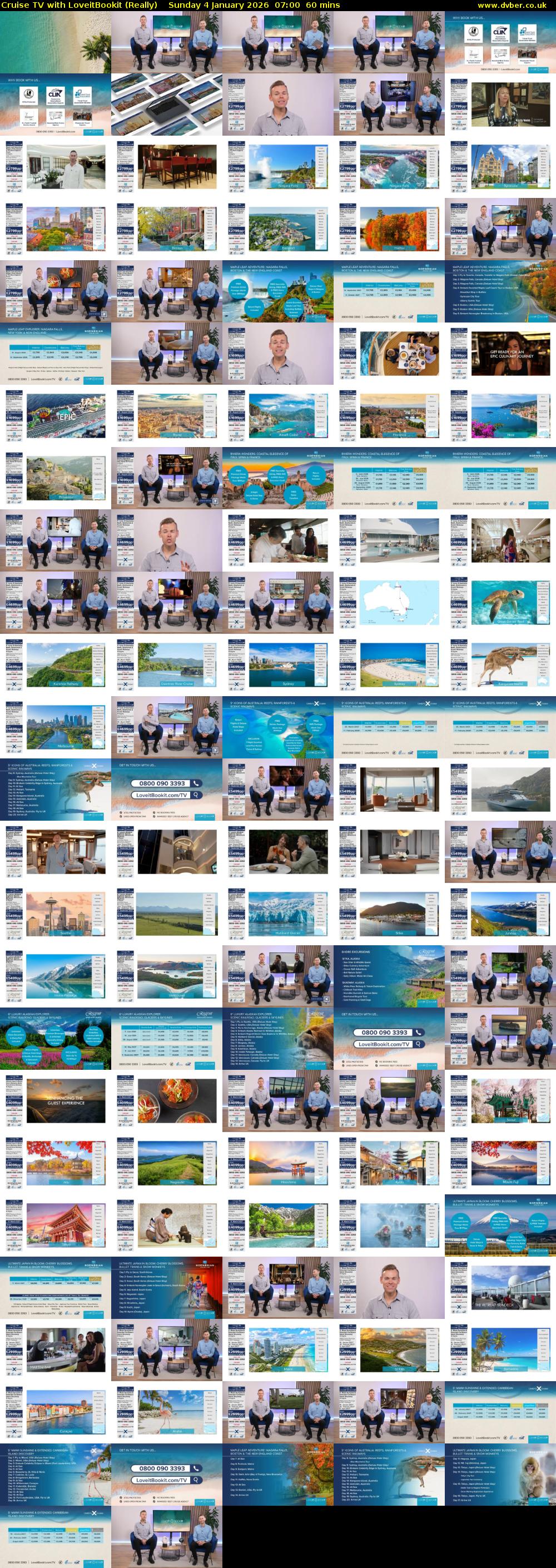 Cruise TV with LoveitBookit (Really) Sunday 4 January 2026 07:00 - 08:00