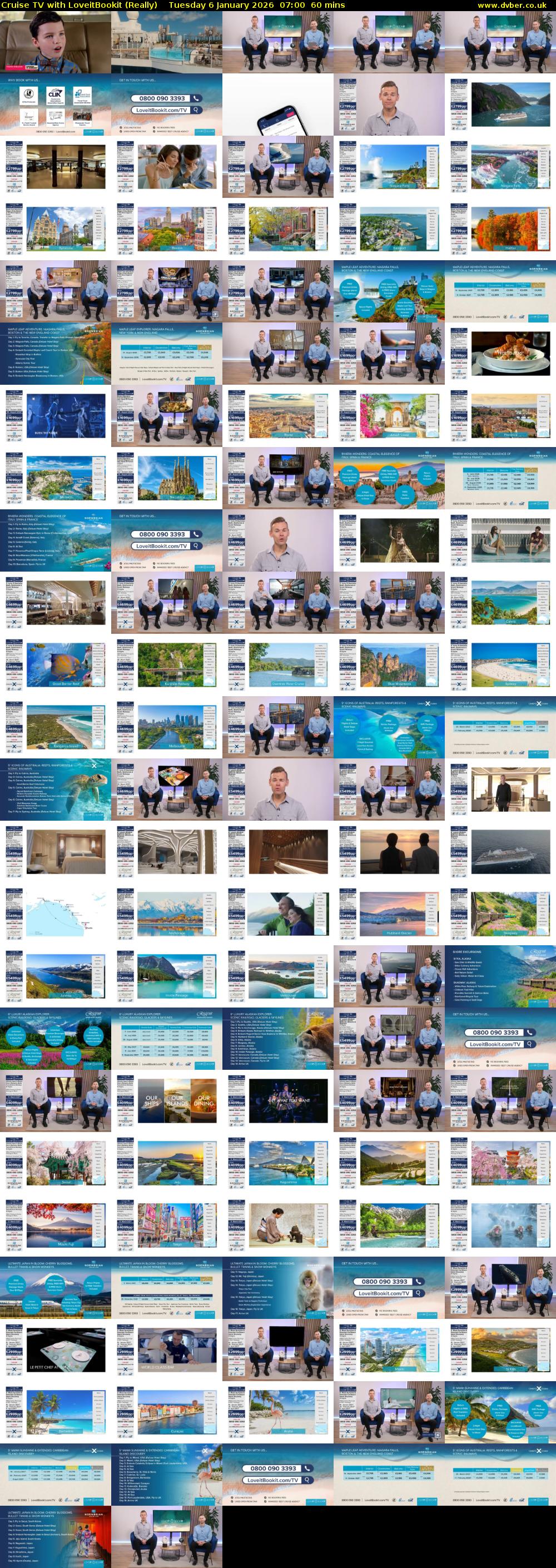 Cruise TV with LoveitBookit (Really) Tuesday 6 January 2026 07:00 - 08:00