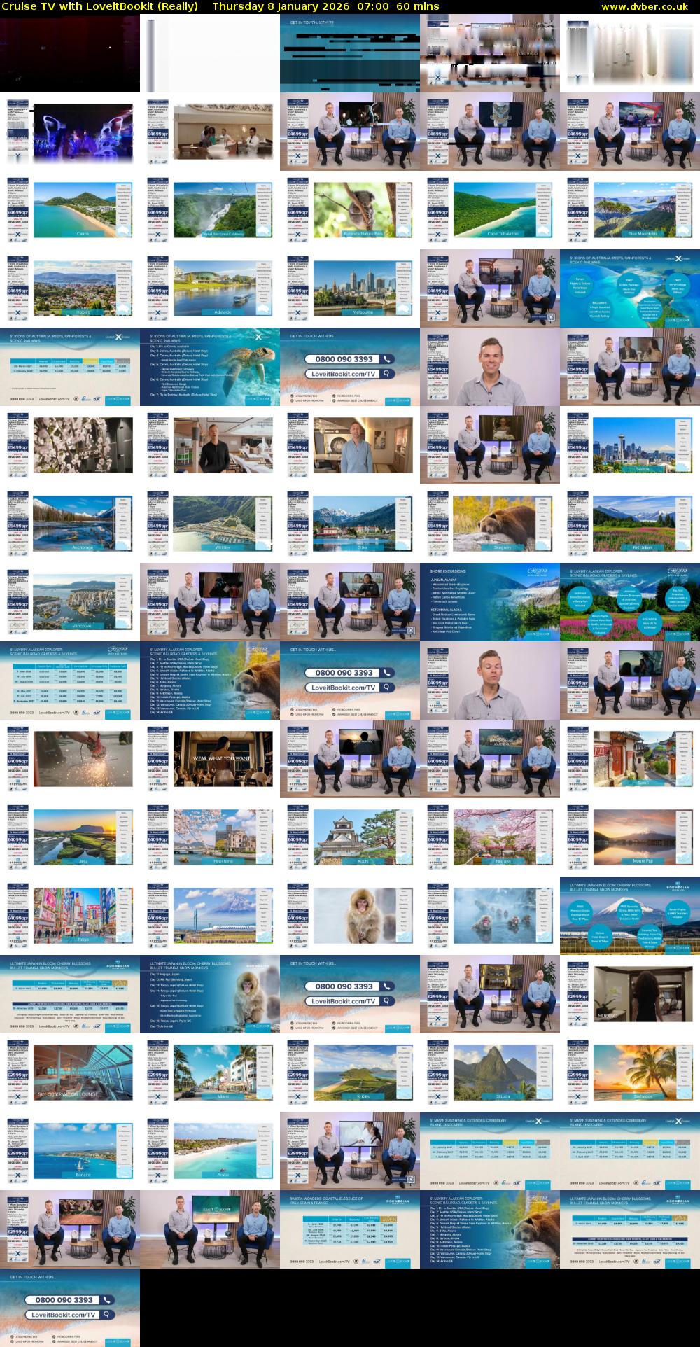 Cruise TV with LoveitBookit (Really) Thursday 8 January 2026 07:00 - 08:00