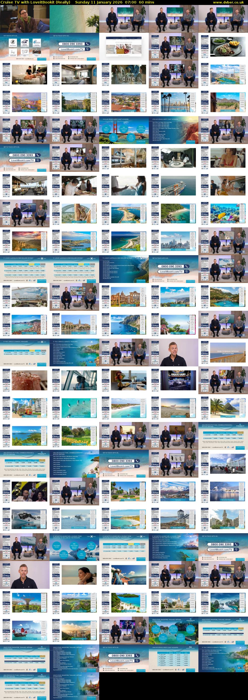 Cruise TV with LoveitBookit (Really) Sunday 11 January 2026 07:00 - 08:00