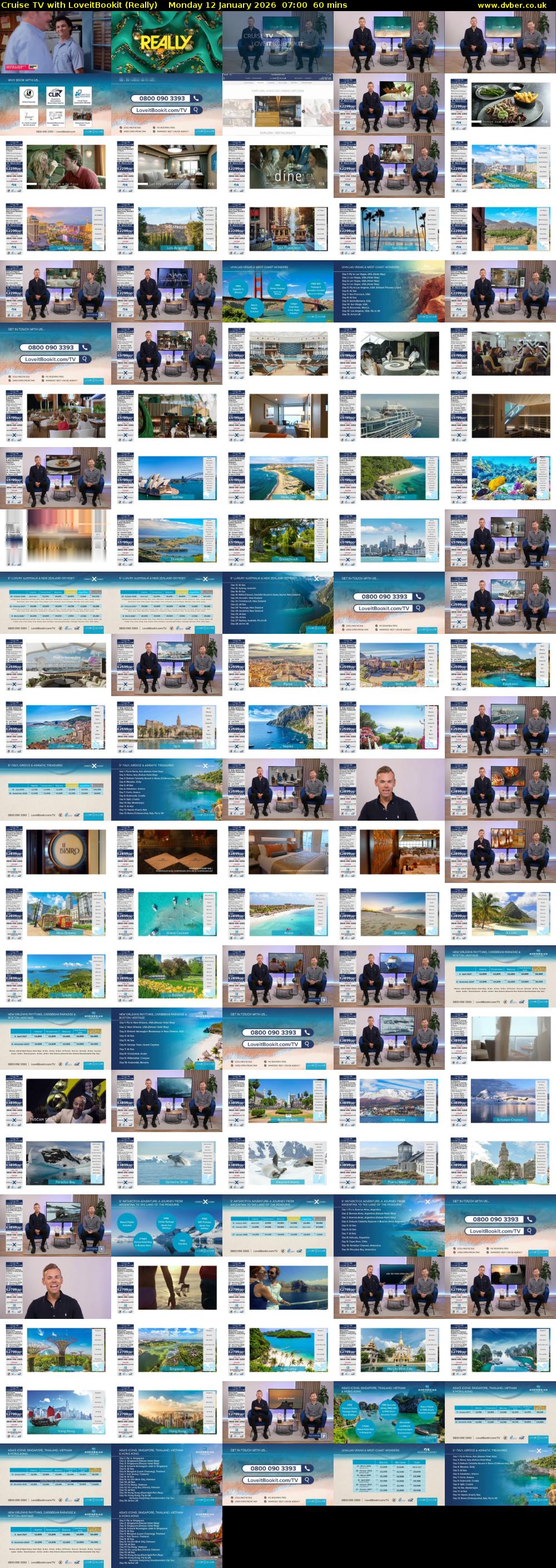Cruise TV with LoveitBookit (Really) Monday 12 January 2026 07:00 - 08:00
