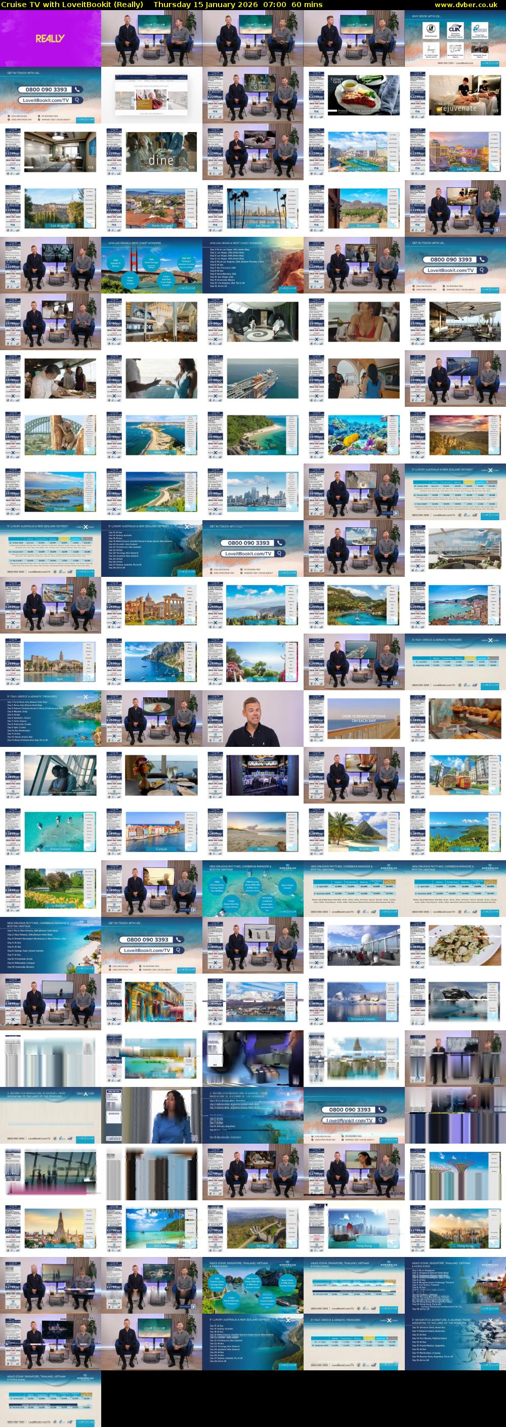 Cruise TV with LoveitBookit (Really) Thursday 15 January 2026 07:00 - 08:00