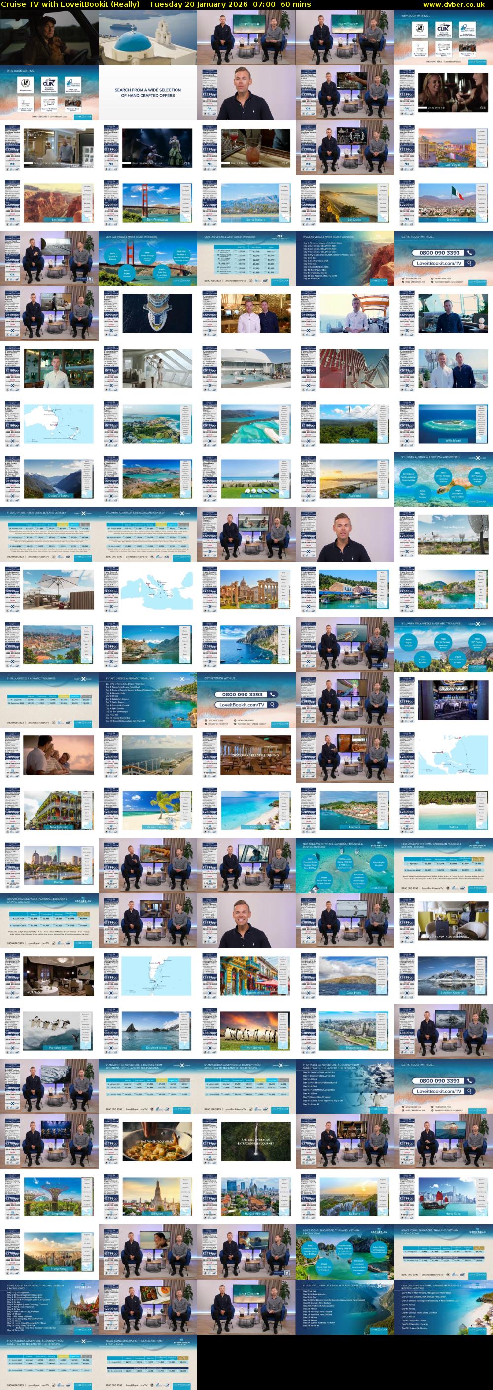 Cruise TV with LoveitBookit (Really) Tuesday 20 January 2026 07:00 - 08:00