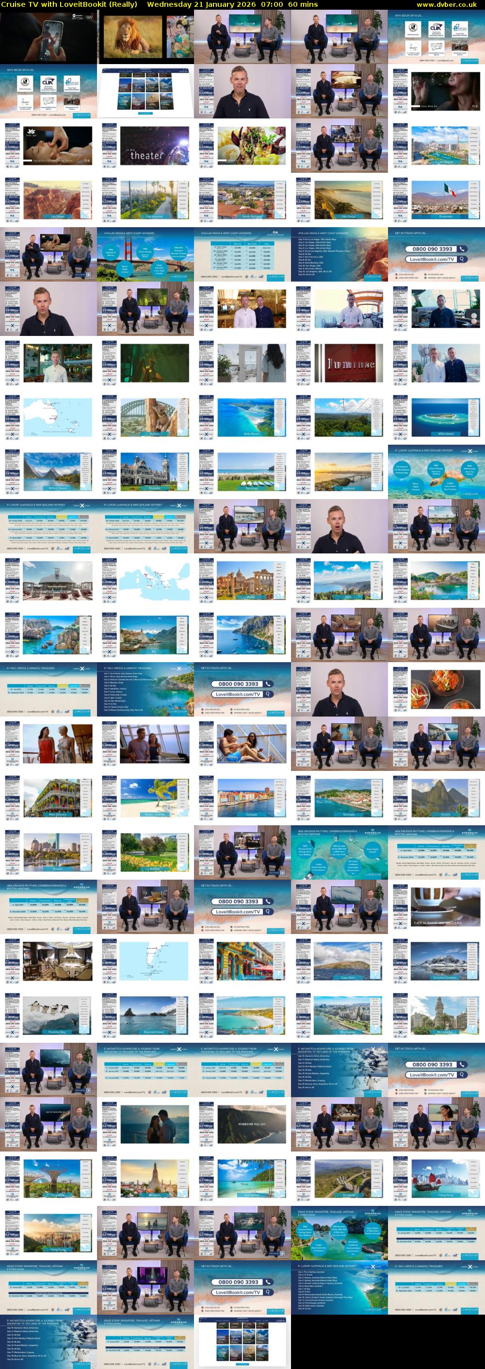 Cruise TV with LoveitBookit (Really) Wednesday 21 January 2026 07:00 - 08:00