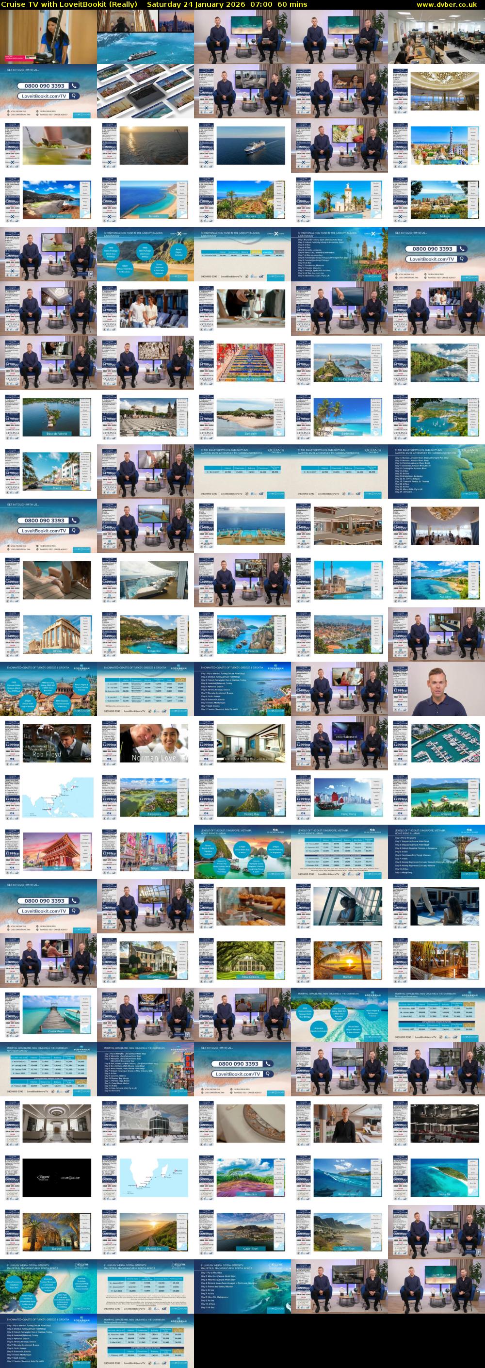 Cruise TV with LoveitBookit (Really) Saturday 24 January 2026 07:00 - 08:00