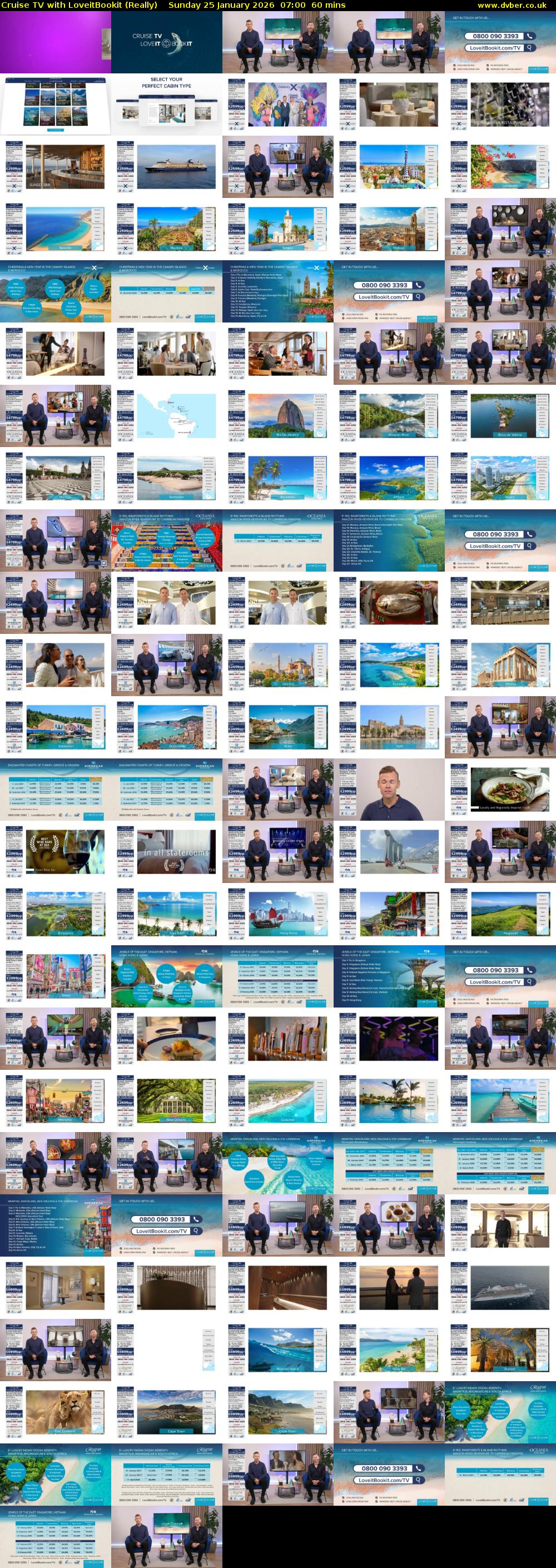 Cruise TV with LoveitBookit (Really) Sunday 25 January 2026 07:00 - 08:00