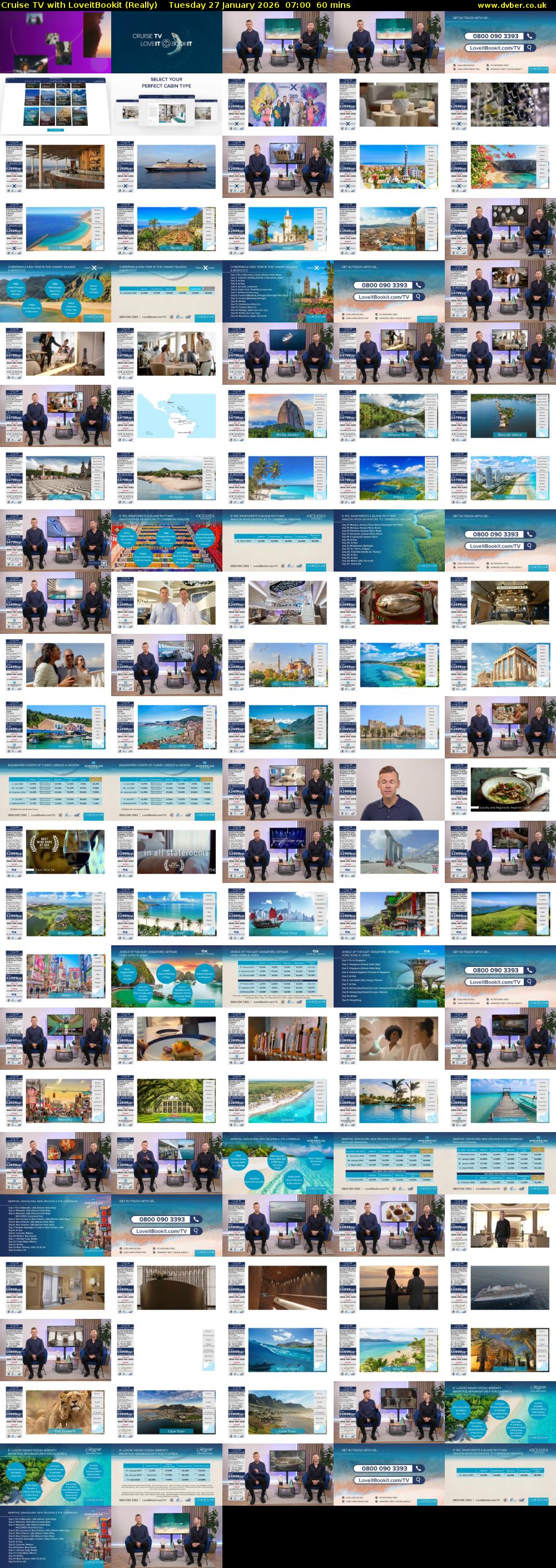 Cruise TV with LoveitBookit (Really) Tuesday 27 January 2026 07:00 - 08:00