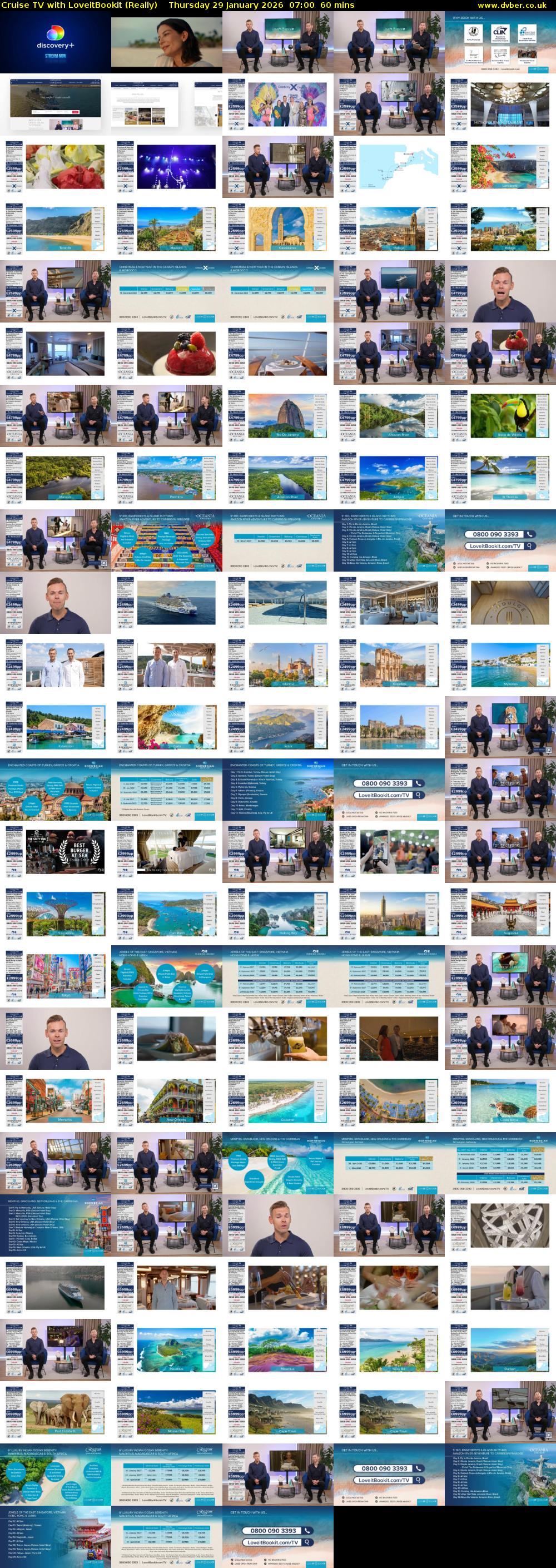 Cruise TV with LoveitBookit (Really) Thursday 29 January 2026 07:00 - 08:00