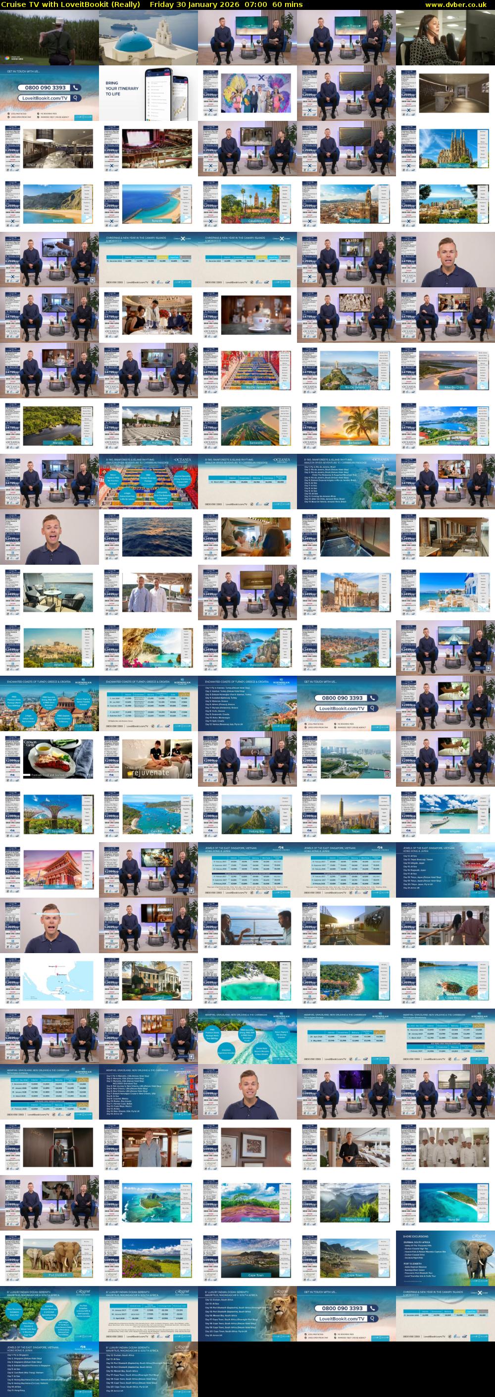 Cruise TV with LoveitBookit (Really) Friday 30 January 2026 07:00 - 08:00