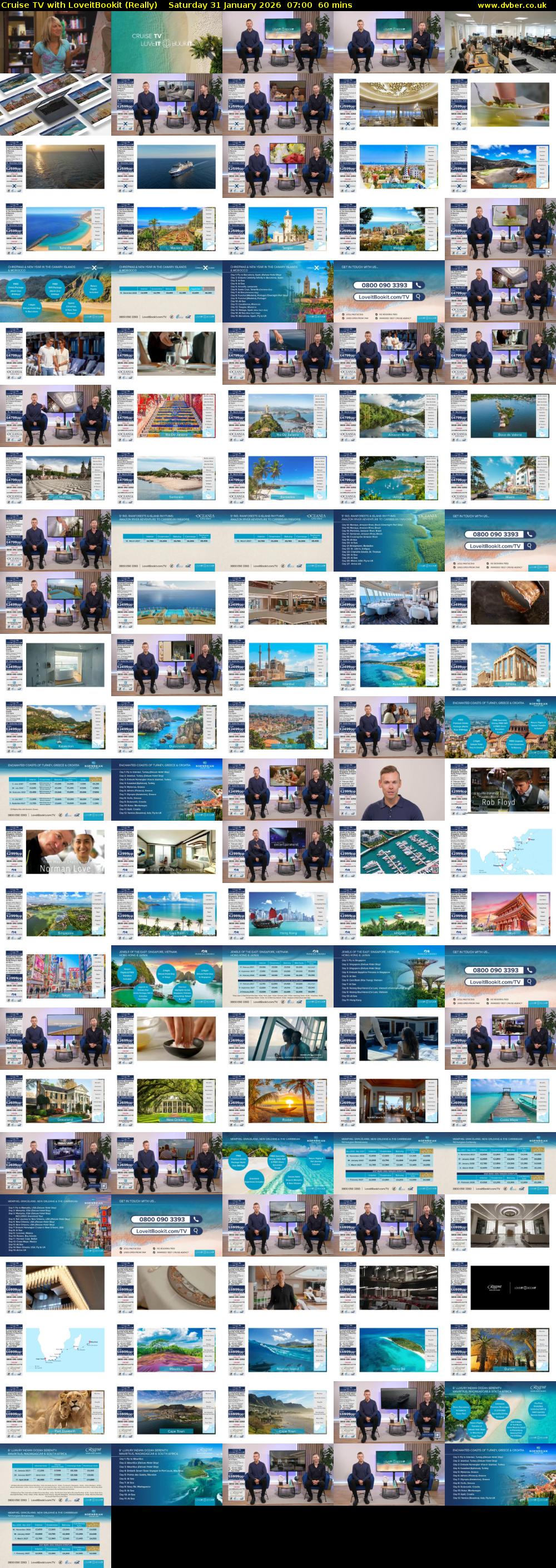 Cruise TV with LoveitBookit (Really) Saturday 31 January 2026 07:00 - 08:00