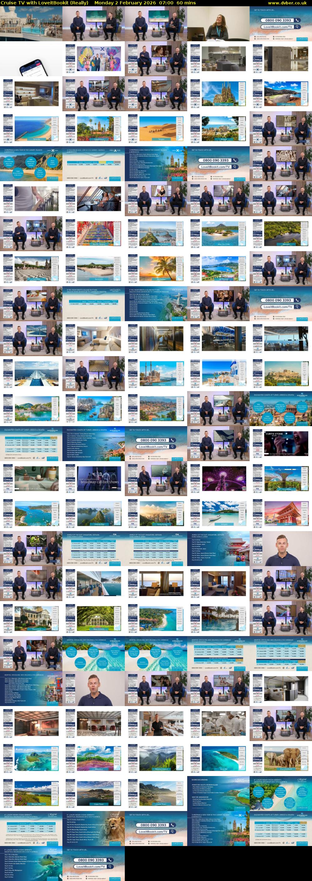 Cruise TV with LoveitBookit (Really) Monday 2 February 2026 07:00 - 08:00