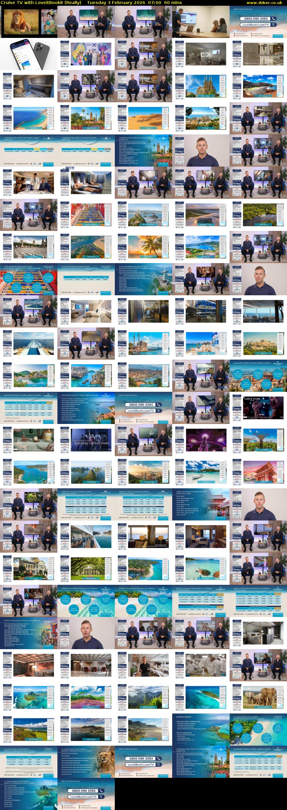 Cruise TV with LoveitBookit (Really) Tuesday 3 February 2026 07:00 - 08:00