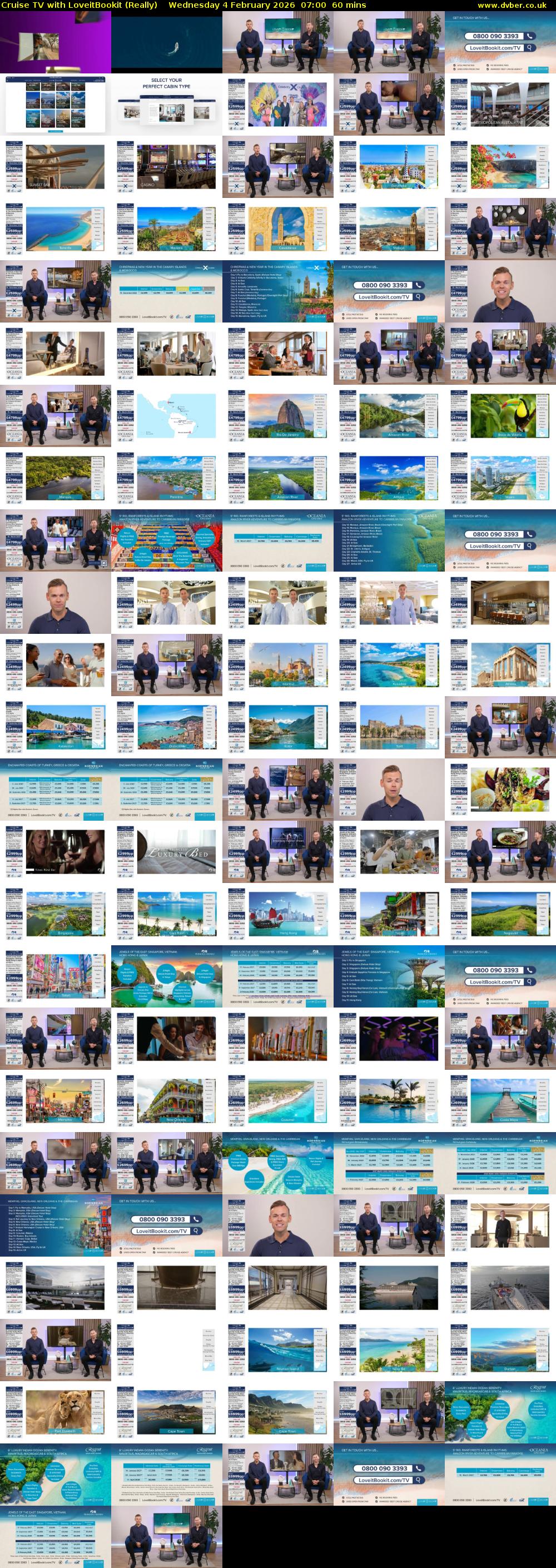 Cruise TV with LoveitBookit (Really) Wednesday 4 February 2026 07:00 - 08:00