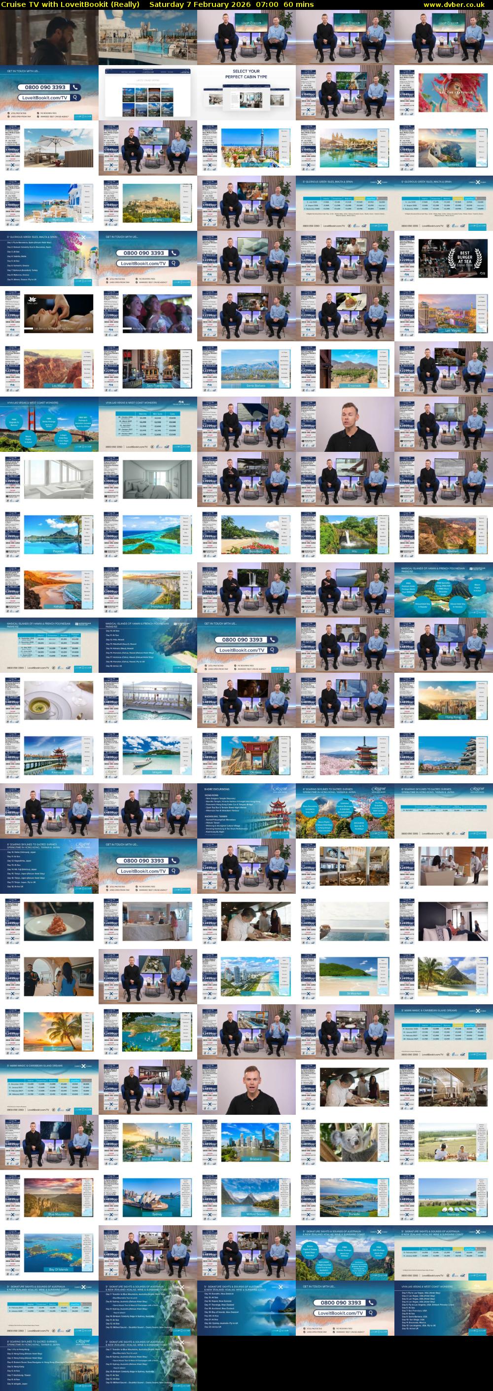 Cruise TV with LoveitBookit (Really) Saturday 7 February 2026 07:00 - 08:00