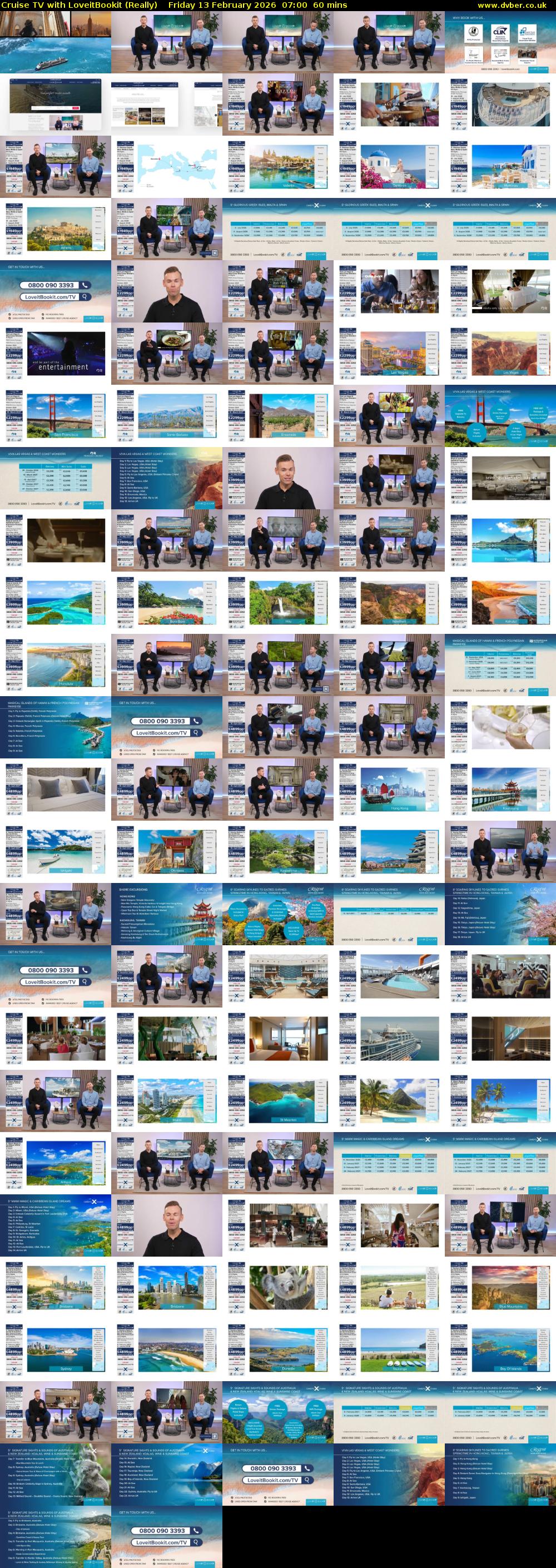 Cruise TV with LoveitBookit (Really) Friday 13 February 2026 07:00 - 08:00