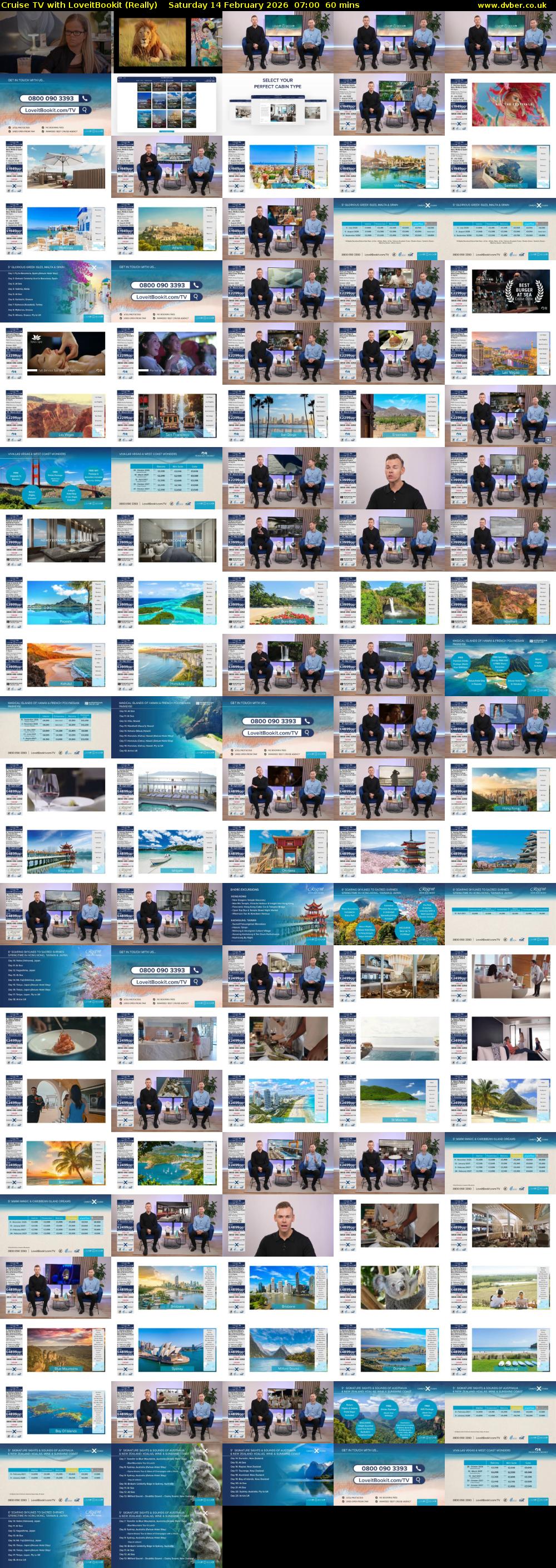 Cruise TV with LoveitBookit (Really) Saturday 14 February 2026 07:00 - 08:00