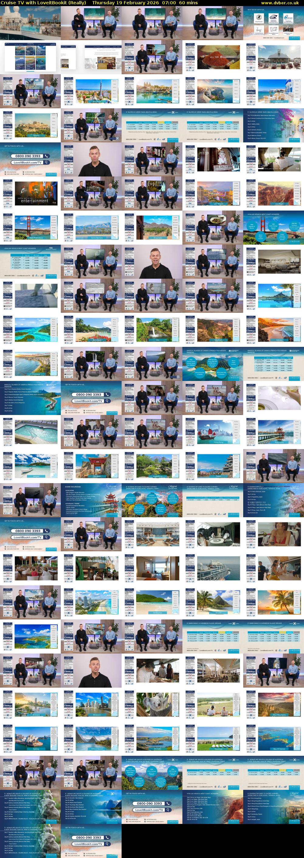 Cruise TV with LoveitBookit (Really) Thursday 19 February 2026 07:00 - 08:00