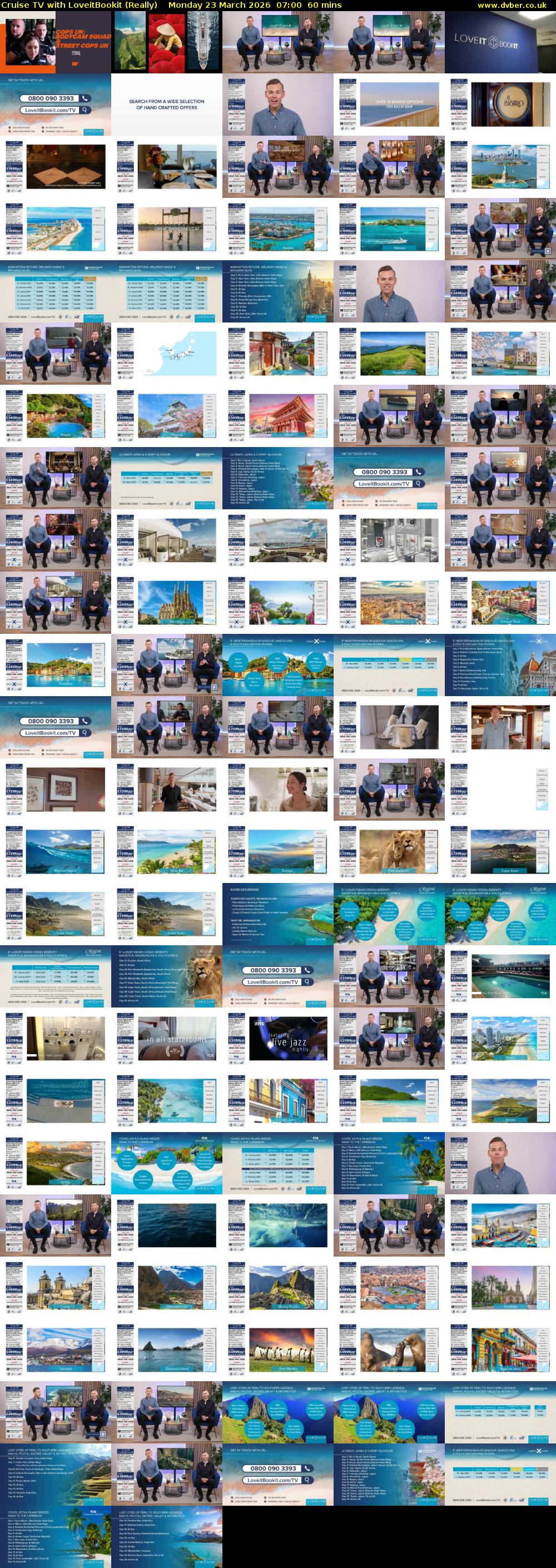 Cruise TV with LoveitBookit (Really) Monday 23 March 2026 07:00 - 08:00