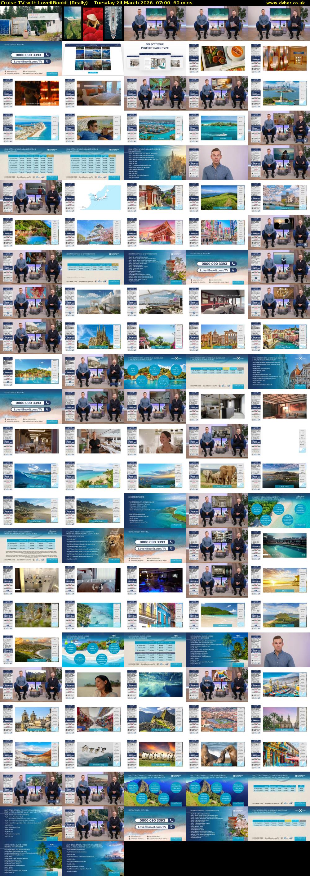 Cruise TV with LoveitBookit (Really) Tuesday 24 March 2026 07:00 - 08:00