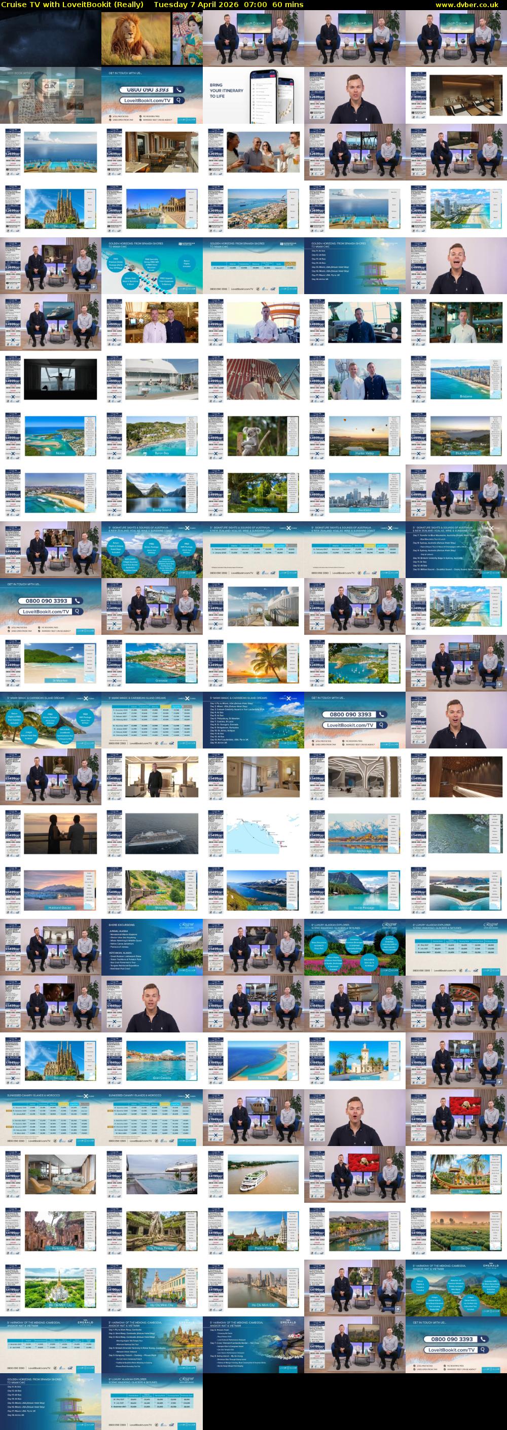 Cruise TV with LoveitBookit (Really) Tuesday 7 April 2026 07:00 - 08:00