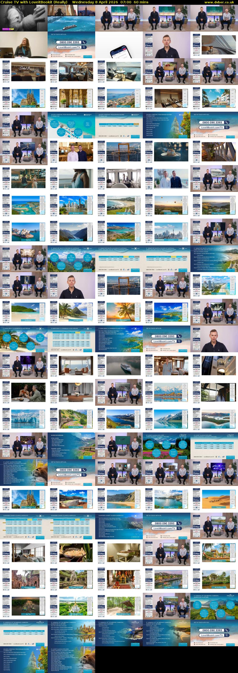 Cruise TV with LoveitBookit (Really) Wednesday 8 April 2026 07:00 - 08:00