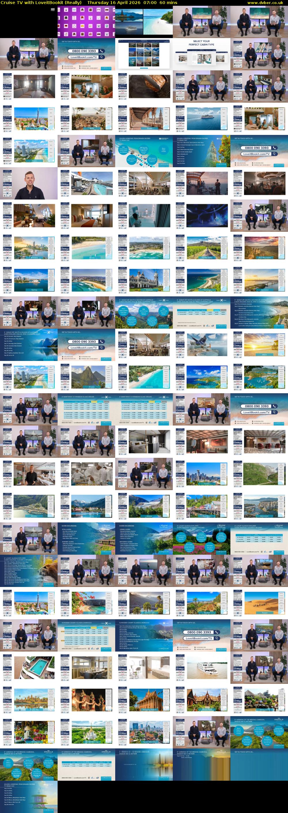 Cruise TV with LoveitBookit (Really) Thursday 16 April 2026 07:00 - 08:00