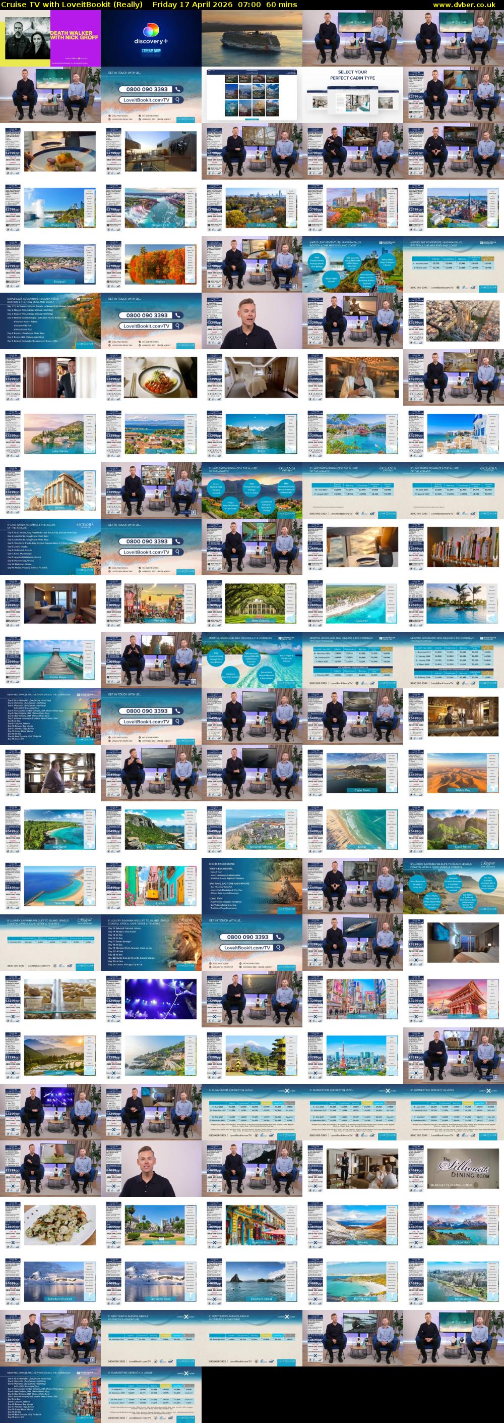Cruise TV with LoveitBookit (Really) Friday 17 April 2026 07:00 - 08:00