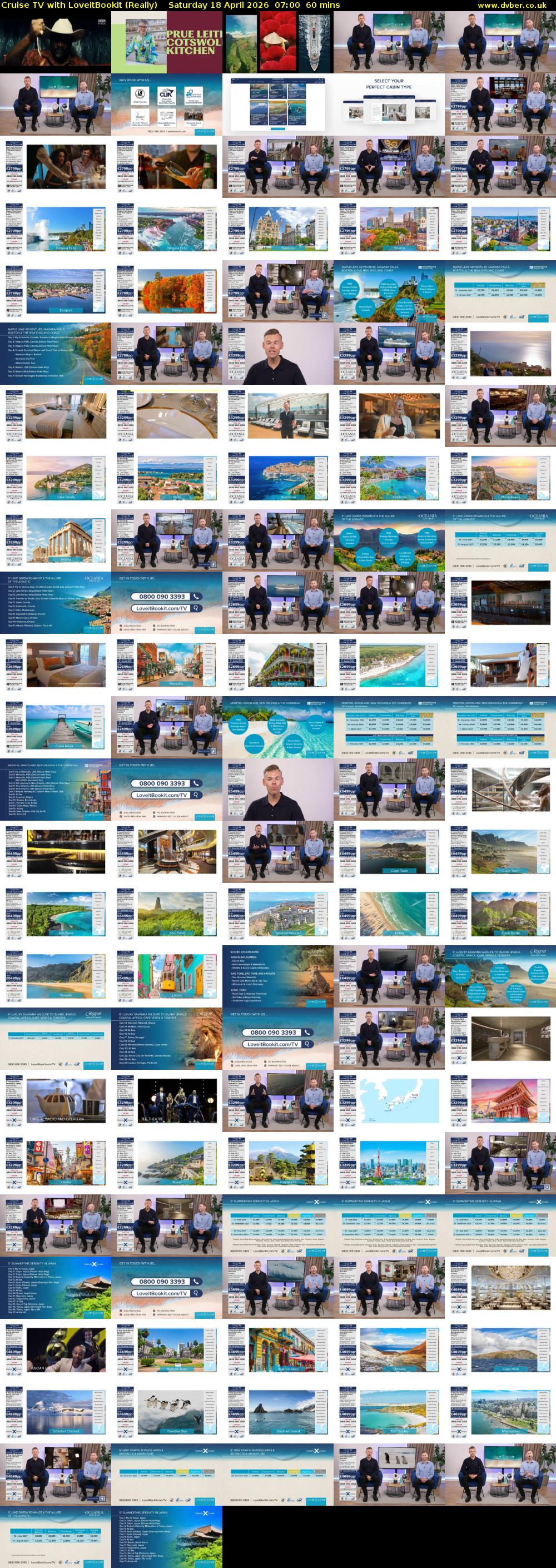 Cruise TV with LoveitBookit (Really) Saturday 18 April 2026 07:00 - 08:00