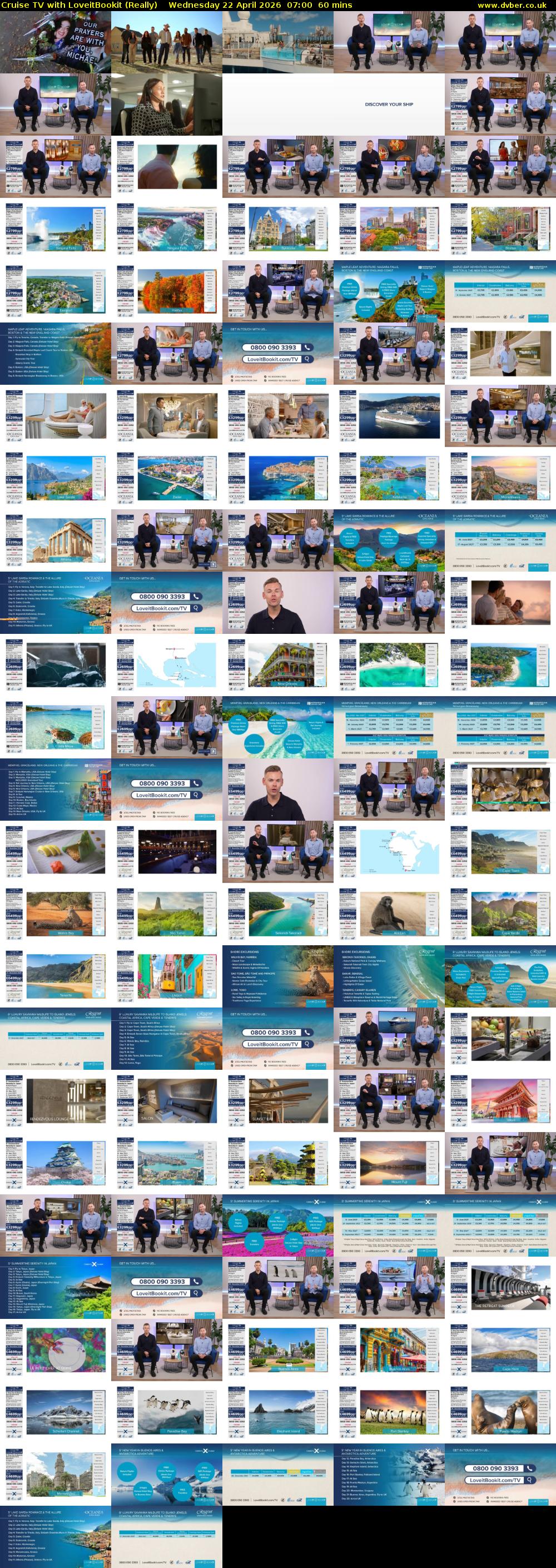 Cruise TV with LoveitBookit (Really) Wednesday 22 April 2026 07:00 - 08:00