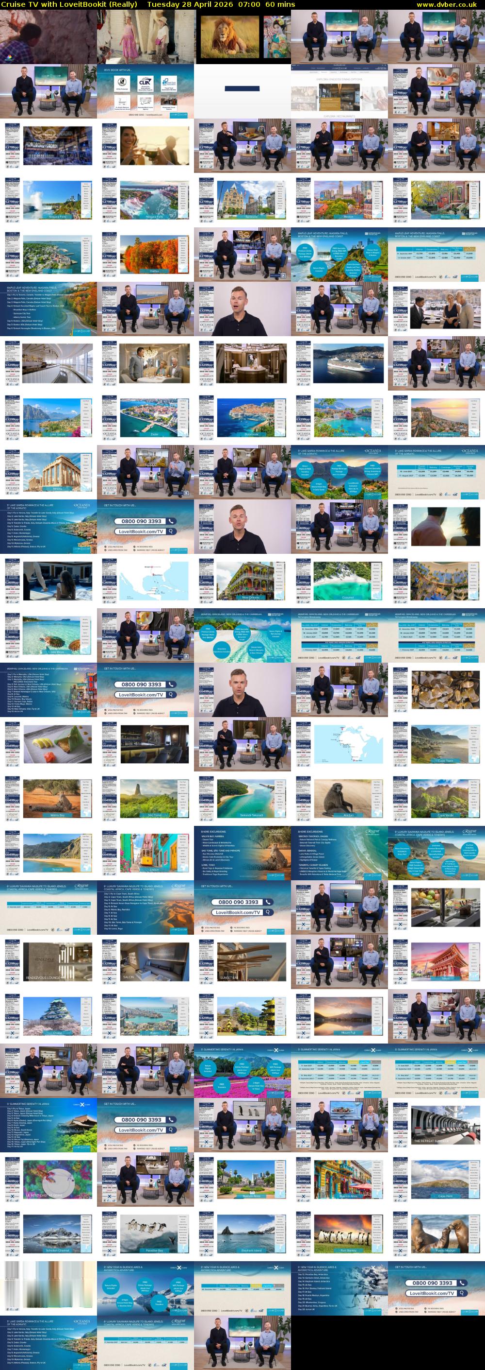 Cruise TV with LoveitBookit (Really) Tuesday 28 April 2026 07:00 - 08:00